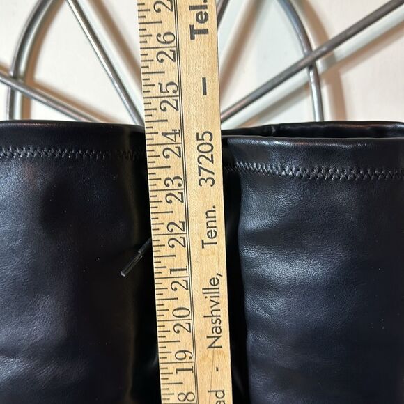 Black thigh, high combat boots size 8 1/2 new - Picture 4 of 7